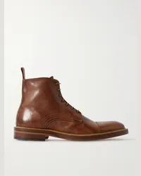 Paul Smith Newland Stiefel aus vollnarbigem Leder Braun