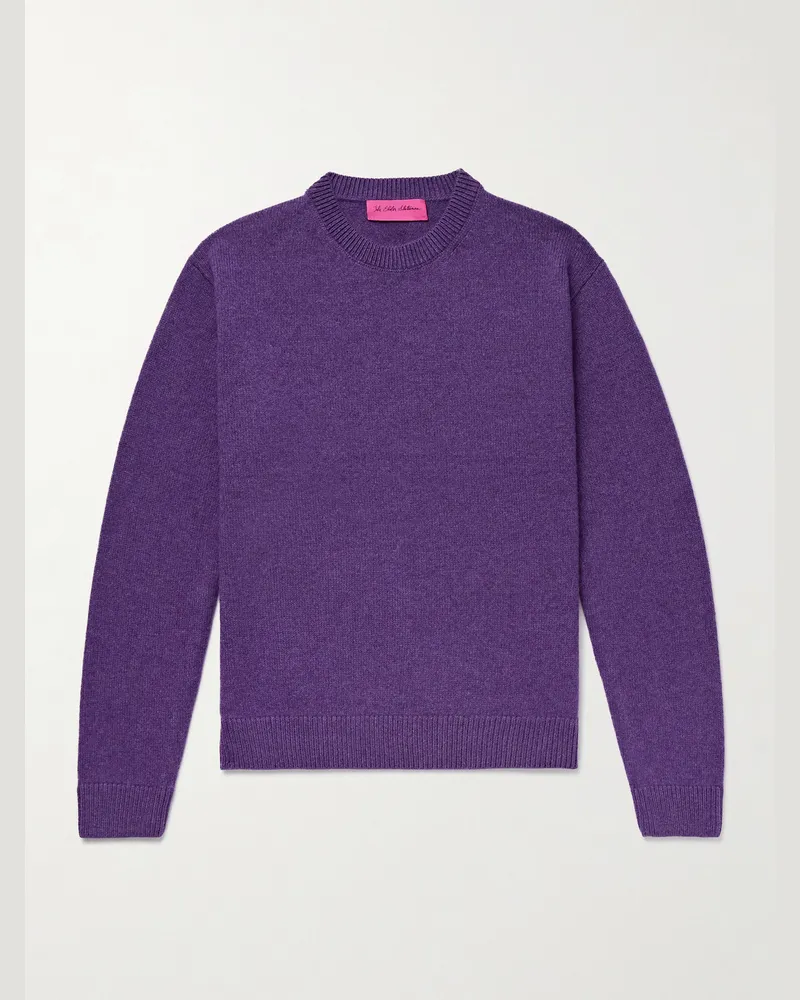 The Elder Statesman Cashmere Sweater Purple
