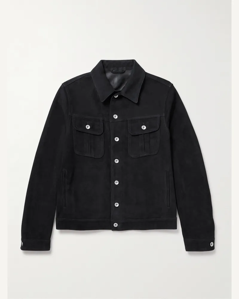 Valstar Davis Jacke aus Veloursleder Blau