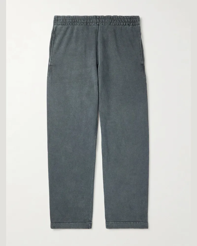 Remi Relief Straight-Leg Cotton-Jersey Sweatpants Black