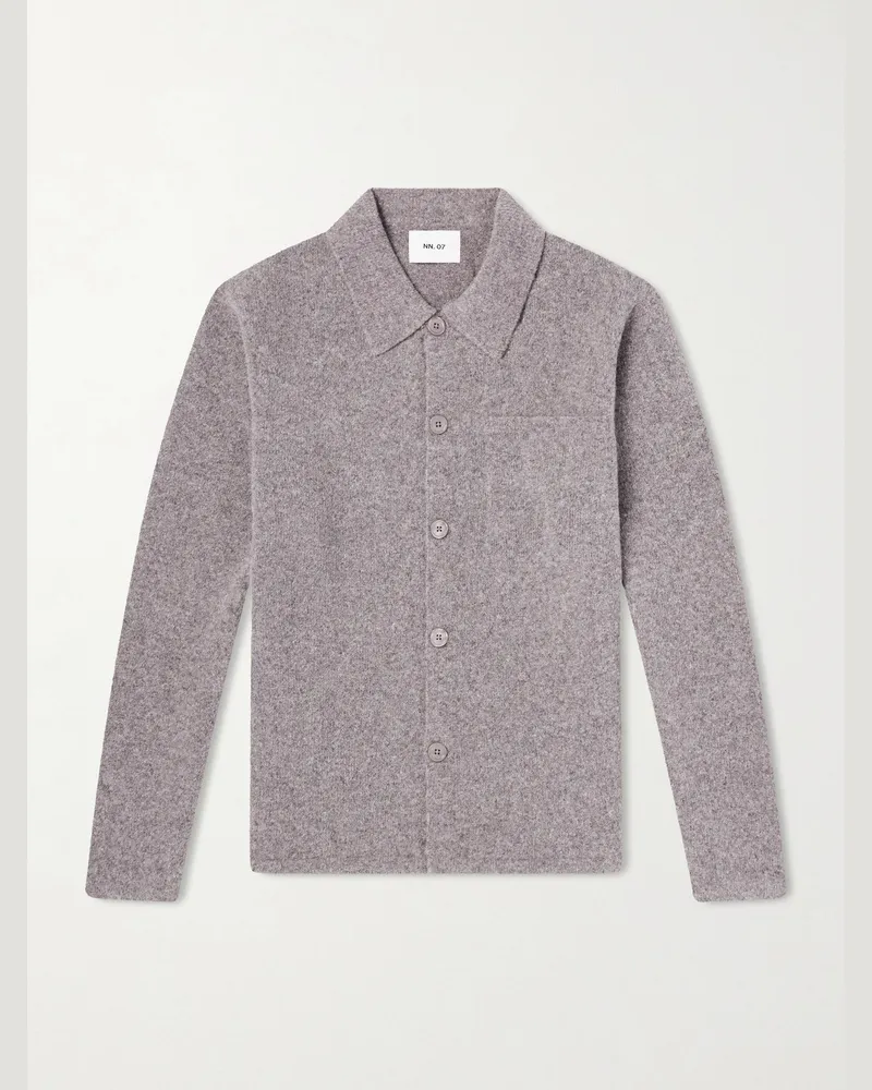 NN 07 Jonas 6683 Wool Cardigan Gray