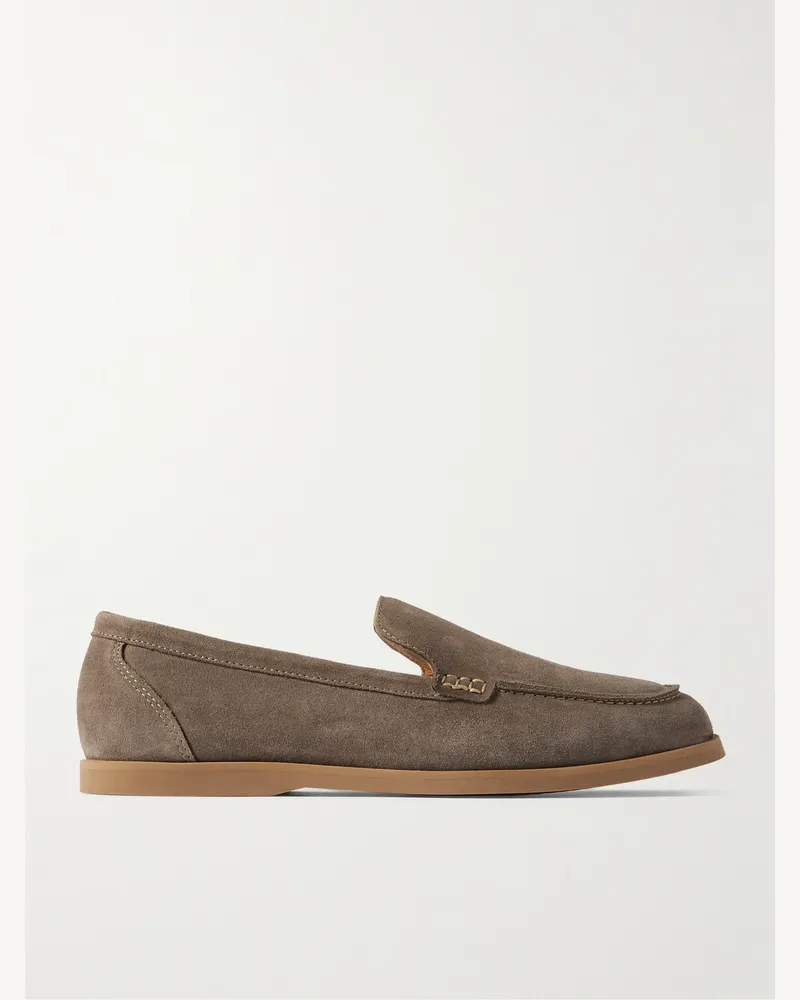 MR P. Loafers aus Veloursleder Braun