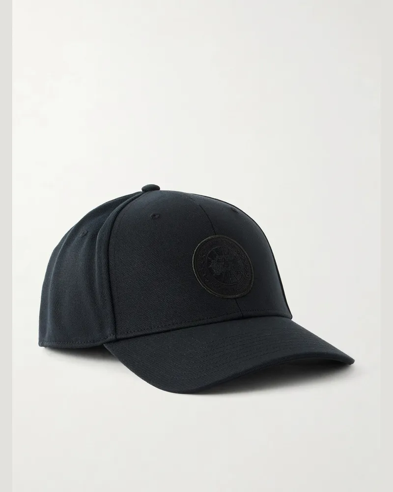 Canada Goose Logo-Appliquéd Twill Cap Black