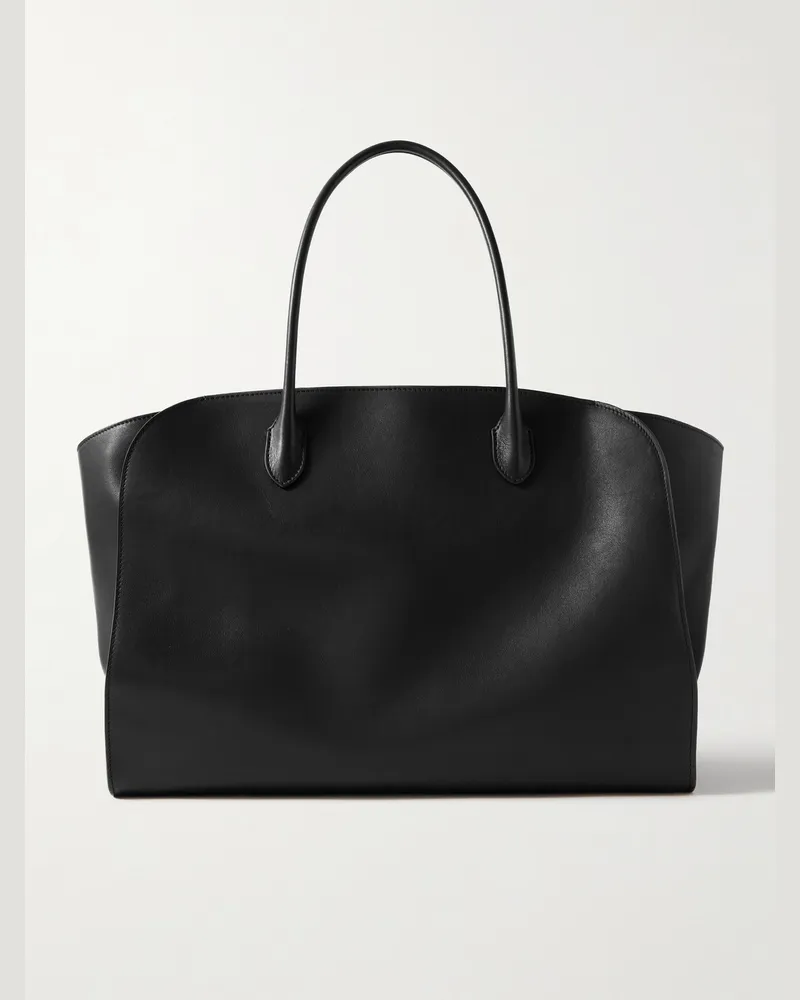 The Row Marlo 17 Tote aus Leder Schwarz