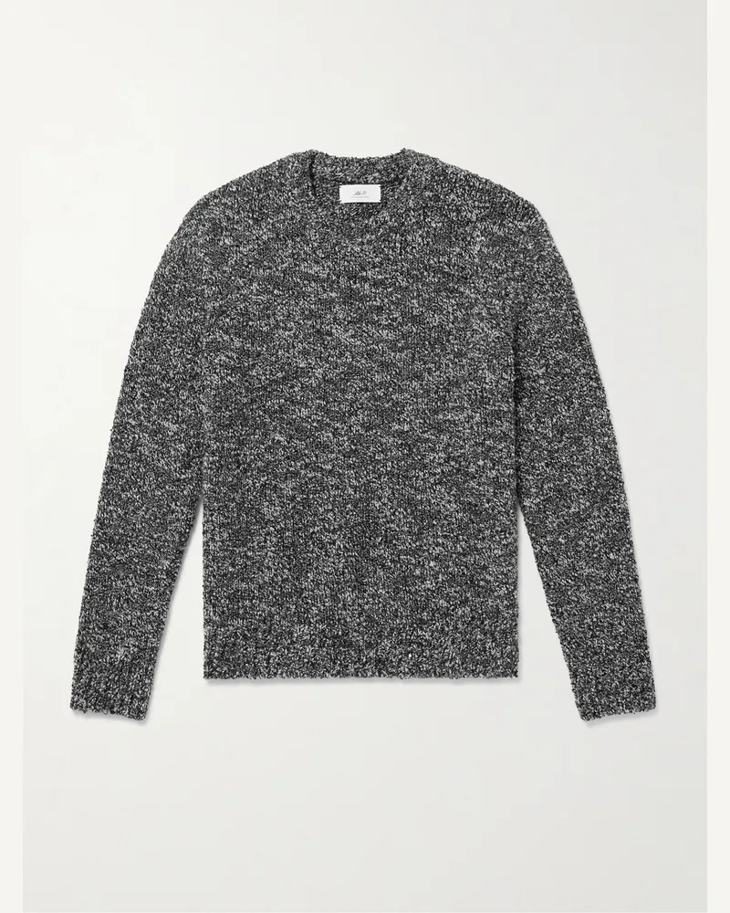 MR P. Bouclé-Pullover aus einer Merinowollmischung Grau