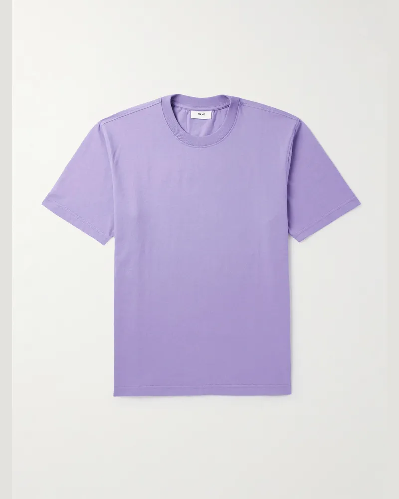 NN 07 Adam 3209 T-Shirt aus Pima-Baumwoll-Jersey Lila