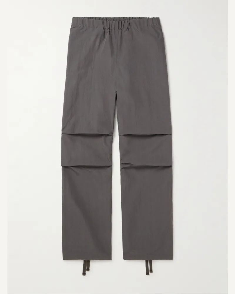 John Elliott + Co Himalayan gerade geschnittene Hose aus einer Baumwoll-Nylon-Mischung Grau