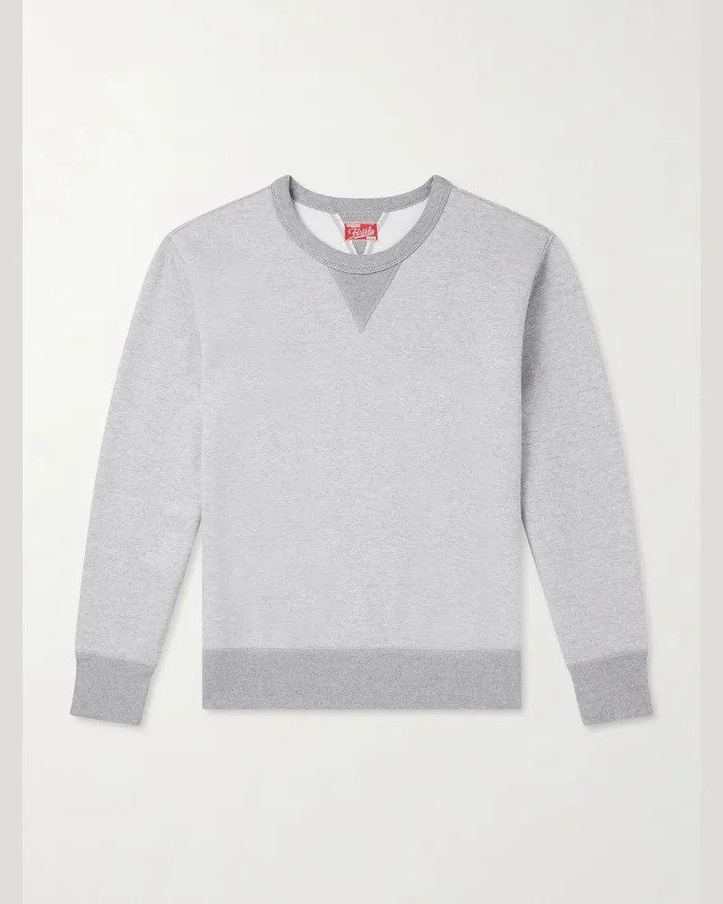 Fortela Cotton-Jersey Sweatshirt Gray