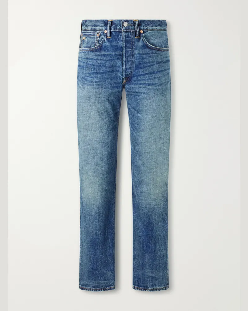 RRL Straight-Leg Selvedge Jeans Blue