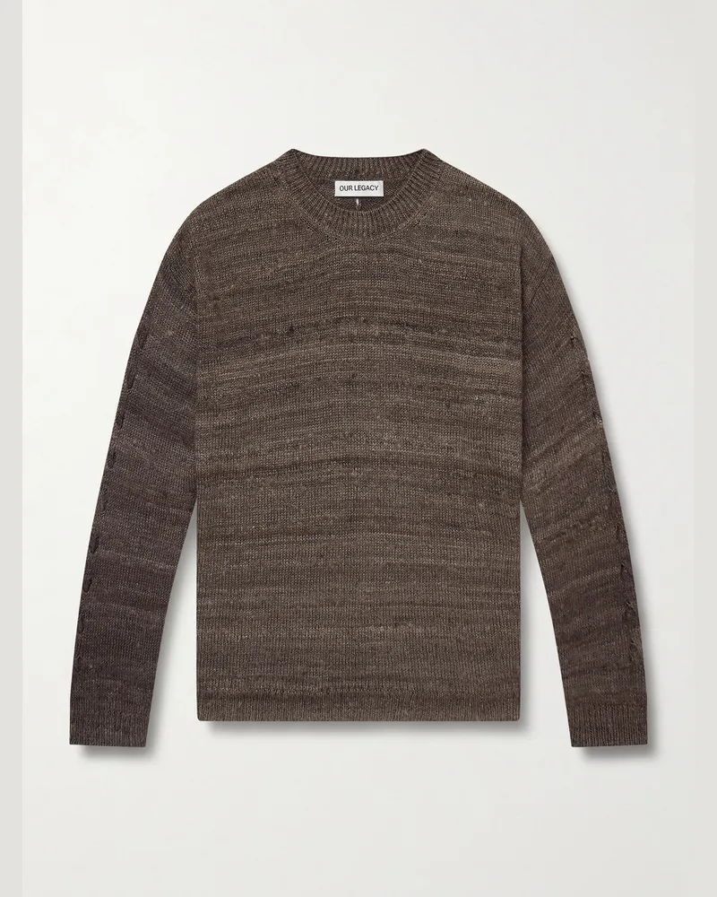 Our Legacy Pullover aus Seide Braun