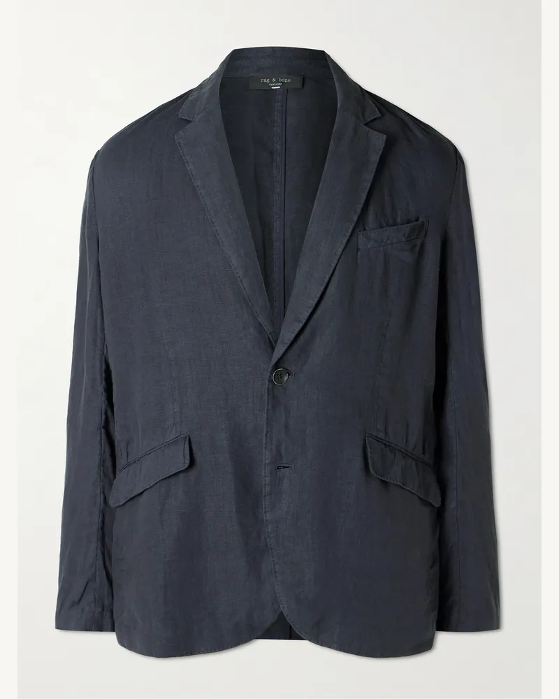 Rag & Bone Butler Sakko aus Leinen Schwarz