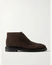 MR P. Lucien Chukka-Stiefel aus Veloursleder Braun