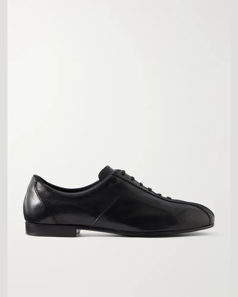 Jil Sander Leather Derby Shoe Black