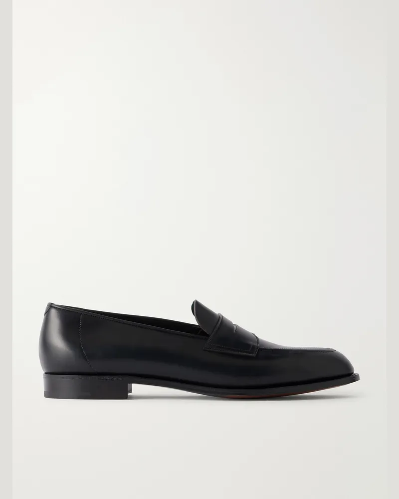 Edward Green Piccadilly Leather Loafers Black