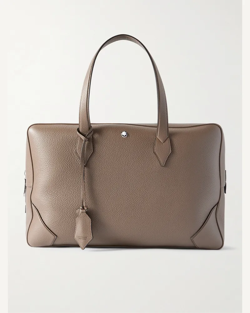 Montblanc Full-Grain Leather Holdall Neutrals