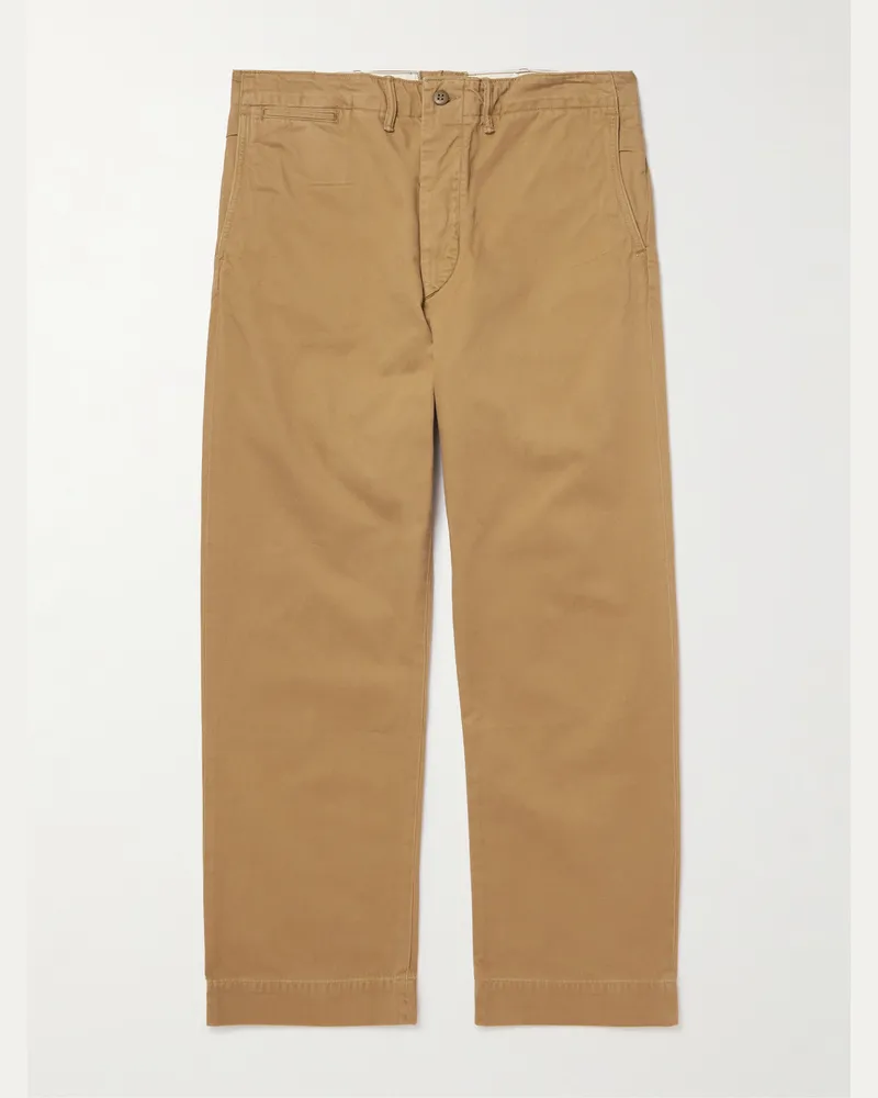 RRL Straight-Leg Cotton-Twill Chinos Neutrals