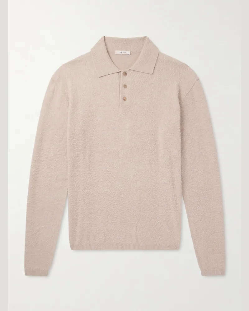 The Row Almot Pullover aus gebürsteter Baumwolle mit Polokragen Neutral