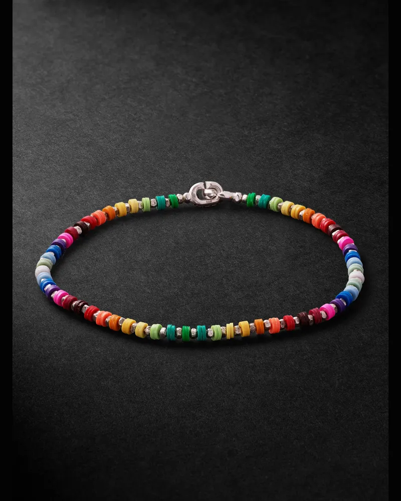 MAOR Mini Rize Sterling Silver Beaded Bracelet Multi