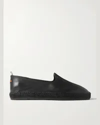 Castañer Jake Espadrilles aus Leder Schwarz