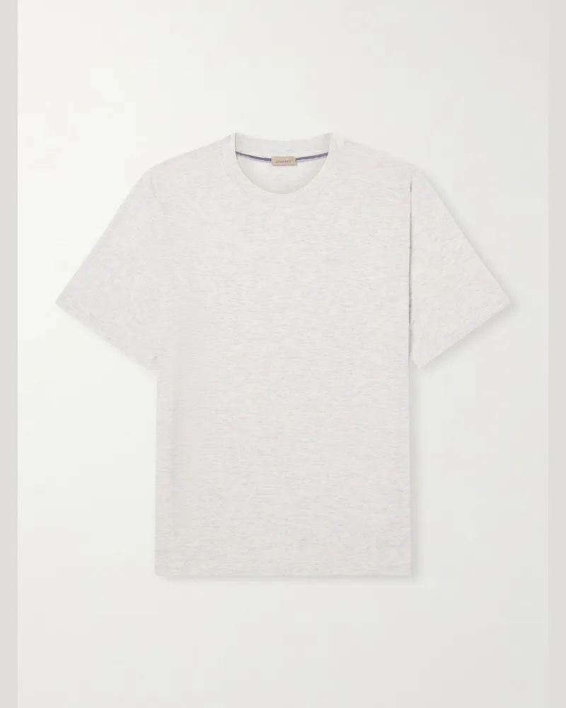 Zimmerli Lyocell-Blend Jersey Pyjama T-Shirt Neutrals