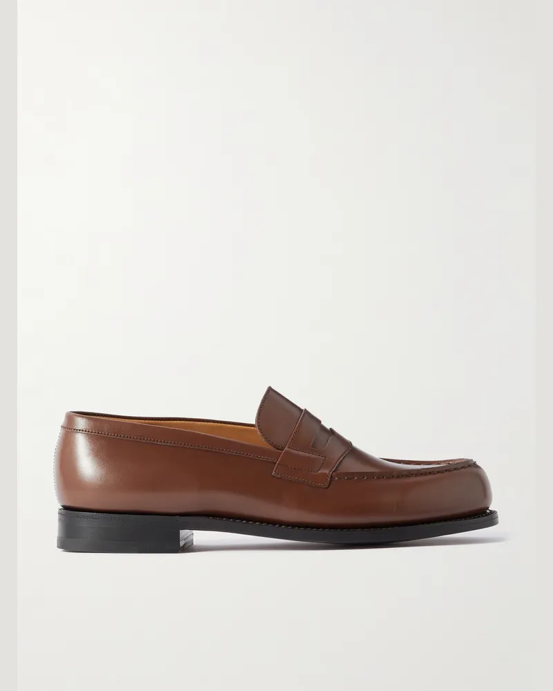 JM Weston 180 Loafers aus Leder Braun