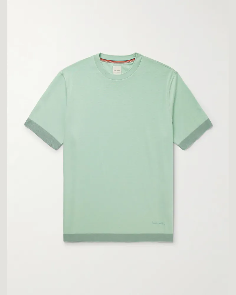 Paul Smith T-Shirt aus einer Lyocell-Baumwollmischung Grün