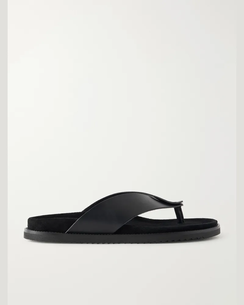 MR P. Leather Sandals Black