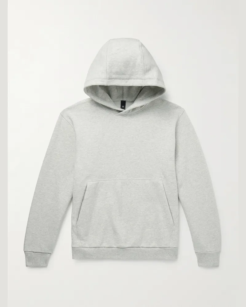LULULEMON Steady State Hoodie aus Jersey aus einer Baumwollmischung Grau