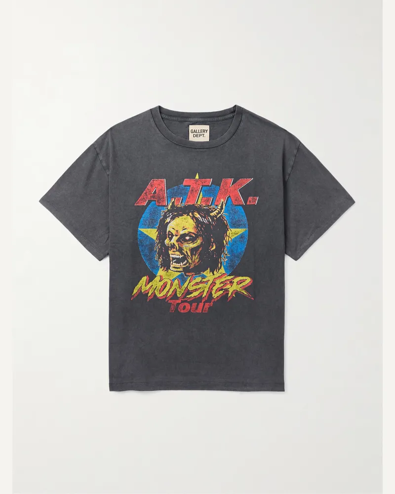 GALLERY DEPT. ATK Monster Tour T-Shirt aus Baumwoll-Jersey mit Print Schwarz