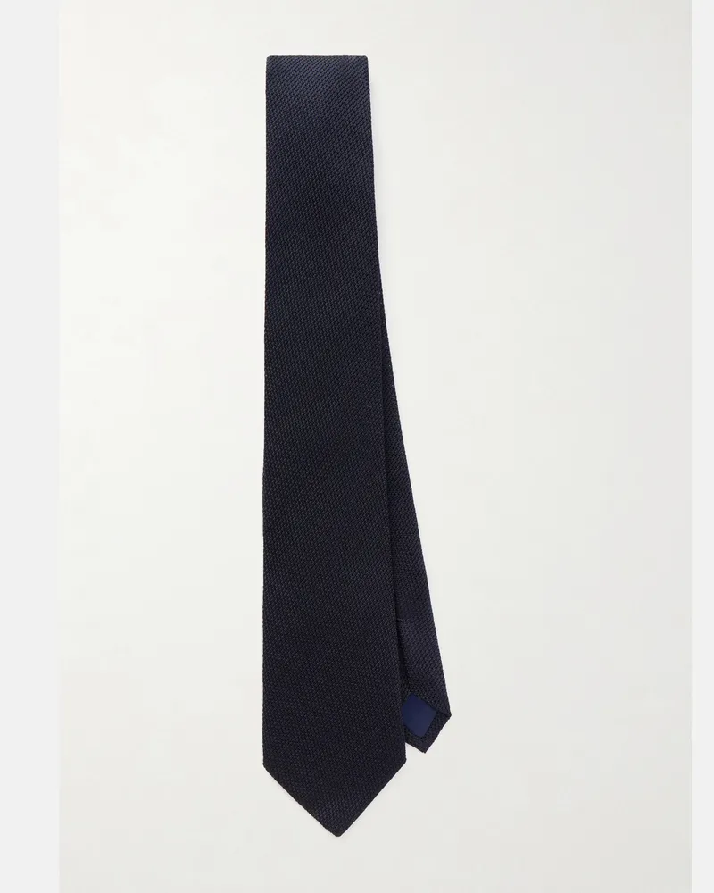 MR P. 8cm Silk Tie Blue
