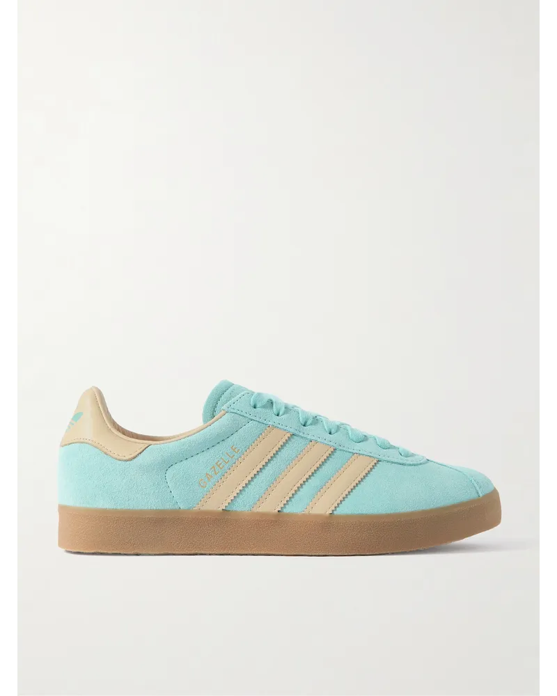 adidas Gazelle 85 Sneakers aus Veloursleder mit Lederbesatz Blau