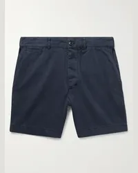 Alex Mill Gerade geschnittene Shorts aus Baumwoll-Twill Blau