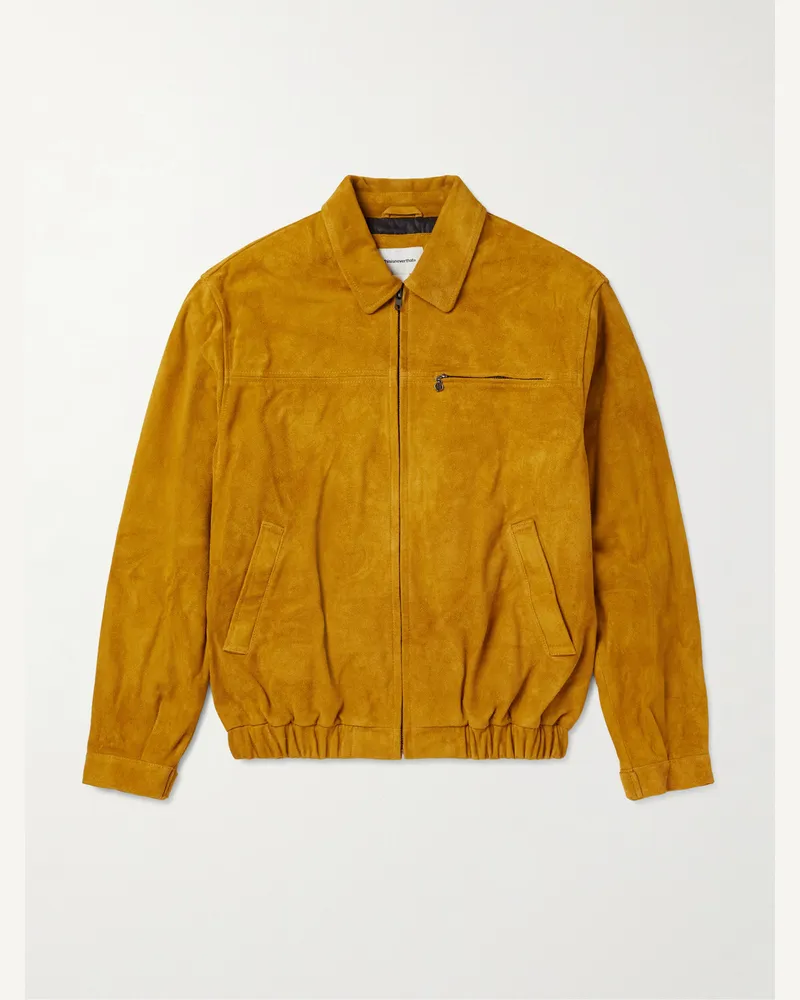 thisisneverthat Harrington-Jacke aus Veloursleder Orange