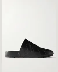 Bottega Veneta Reggie Slippers aus Intrecciato-Leder Schwarz