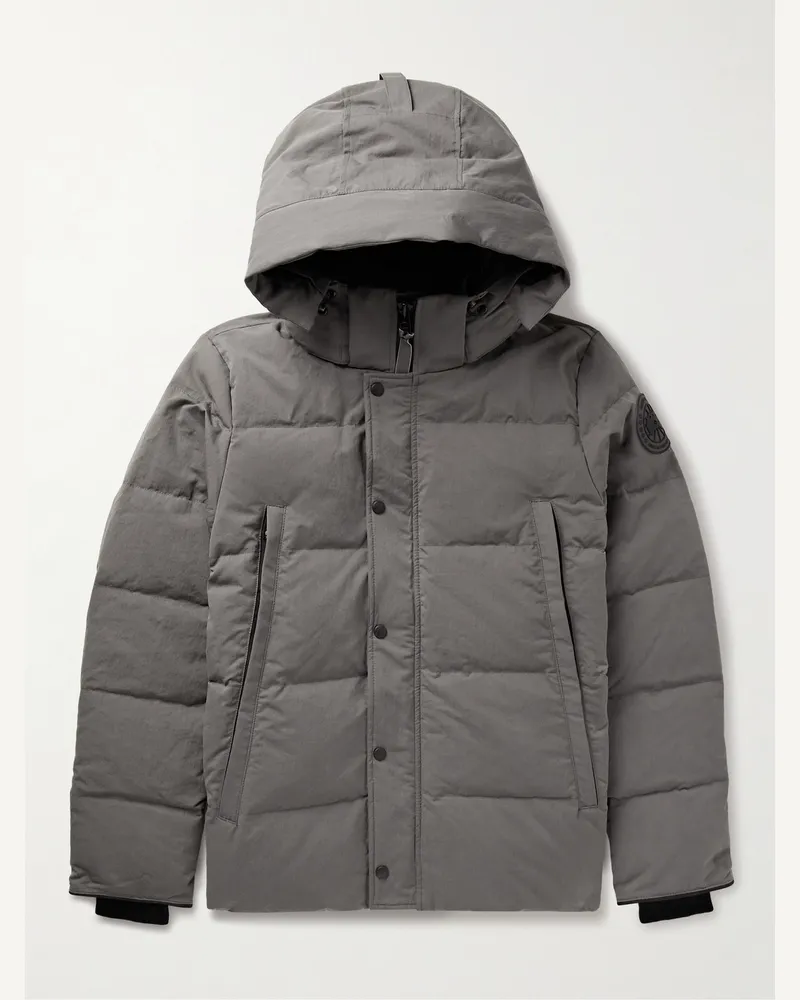 Canada Goose Wyndham Daunenparka aus Arctic-Tech®-Shell mit Kapuze Grau