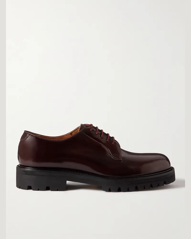 MR P. Jacques Leather Derby Shoes Red