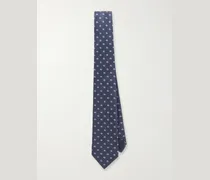 7cm Logo-Jacquard Silk Tie