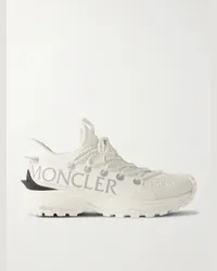 Moncler Trailgrip Lite 2 Sneakers aus Ripstop mit Logoprint und Gummibesatz Weiß