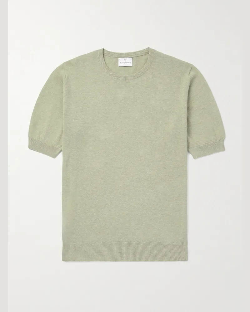 Kingsman T-Shirt aus Baumwolle Grün