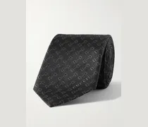 7cm Horsebit Silk-Jacquard Tie