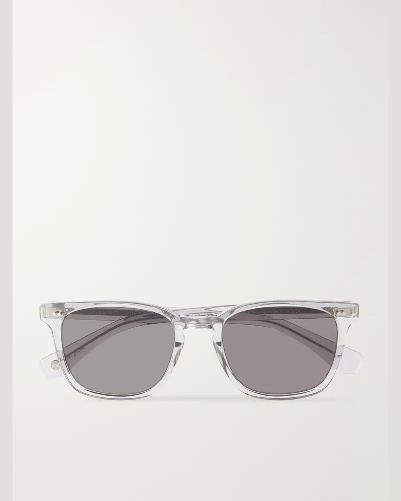 Garrett Leight Earvin Square-Frame Acetate Sunglasses Neutrals