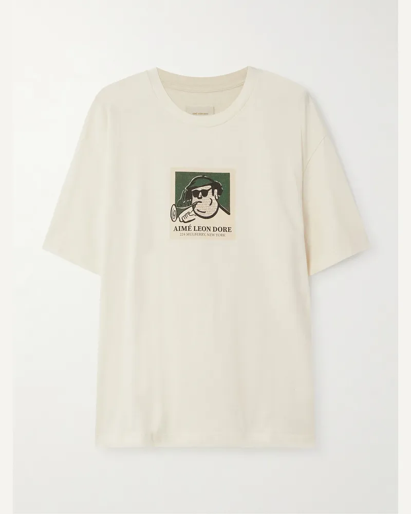 Aimé Leon Dore Musician T-Shirt aus Baumwoll-Jersey mit Print Neutral