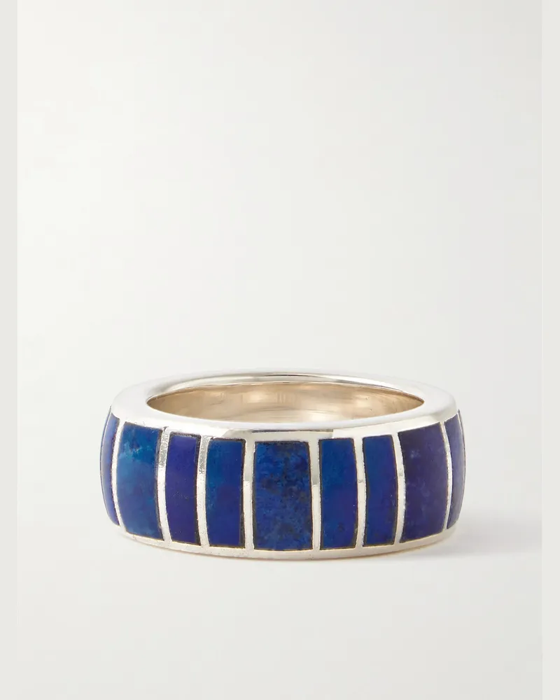 Peyote Bird Lazur Ring aus Sterlingsilber mit Lapislazuli Blau