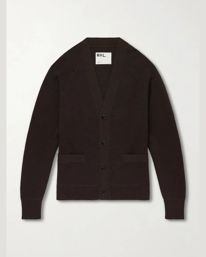 Margaret Howell Cardigan aus Merinowolle Braun