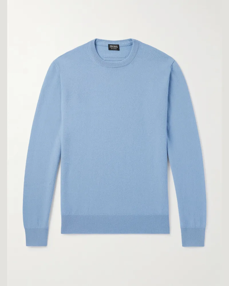 Ermenegildo Zegna Pullover aus „Oasi“-Kaschmir Blau
