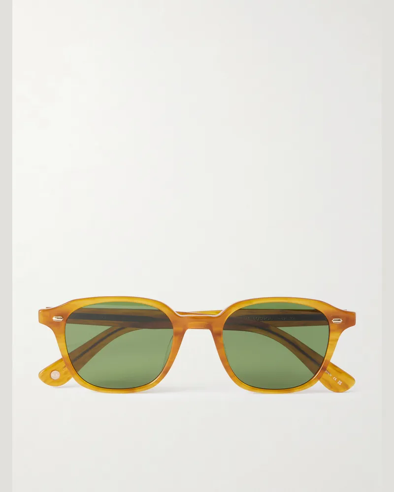 Garrett Leight Lachman Round-Frame Acetate Sunglasses Orange