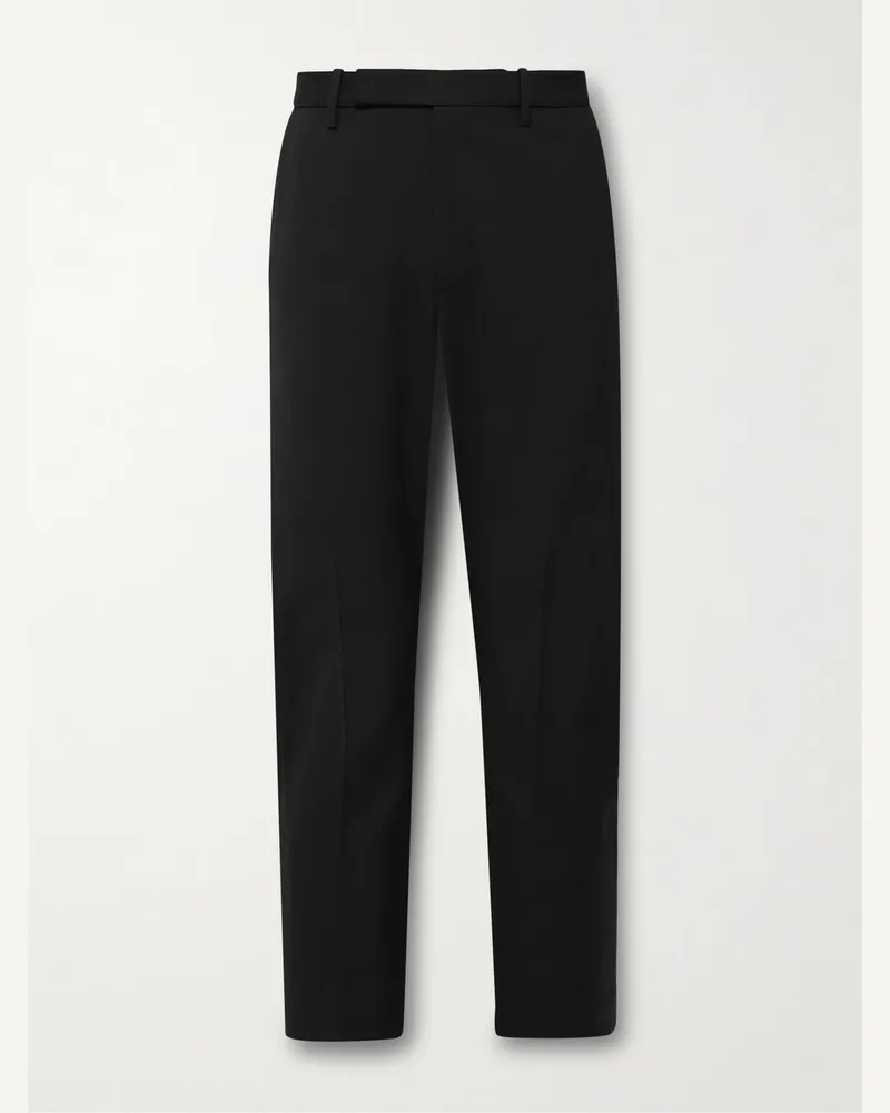 Nili Lotan Tel Aviv verkürzte, schmal zulaufende Hose aus Schurwoll-Twill Schwarz