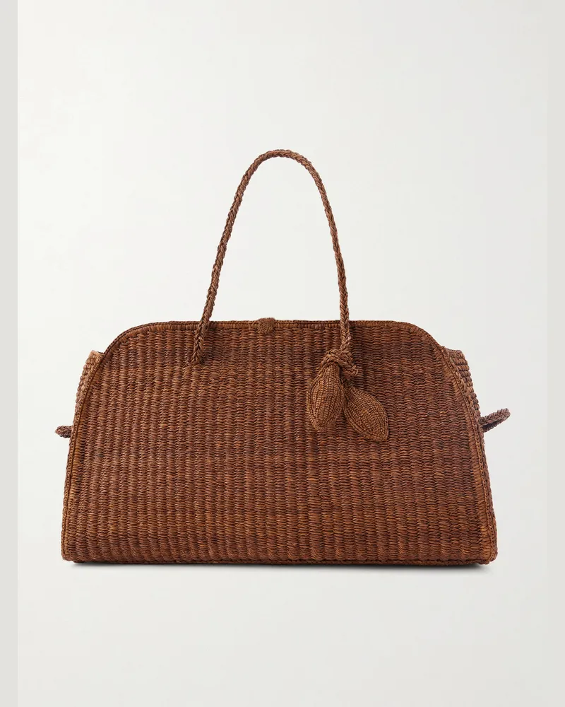 Jacquemus Grand Turismo Raffia Tote Bag Brown