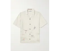 Mana Hemd aus einer Lyocell-Leinenmischung mit Reverskragen und Print