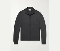 Claygate Merino Wool Zip-Up Cardigan